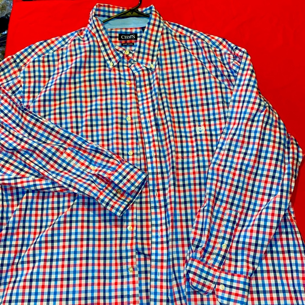 Big &Tall Chaps Button Up - image 1